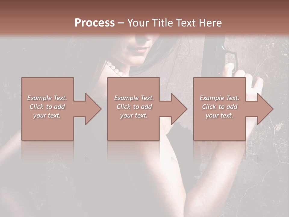Weapons Portrait Pistol PowerPoint Template