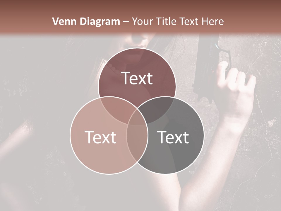 Weapons Portrait Pistol PowerPoint Template