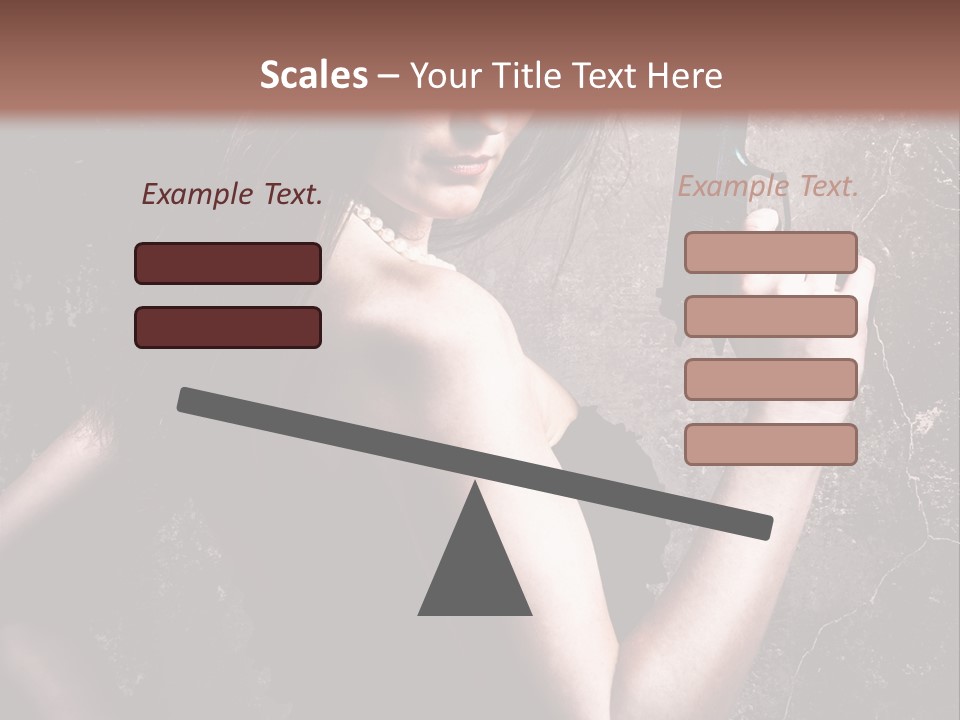 Weapons Portrait Pistol PowerPoint Template