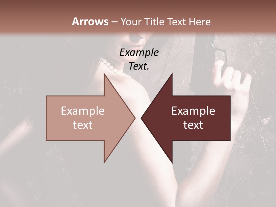 Weapons Portrait Pistol PowerPoint Template