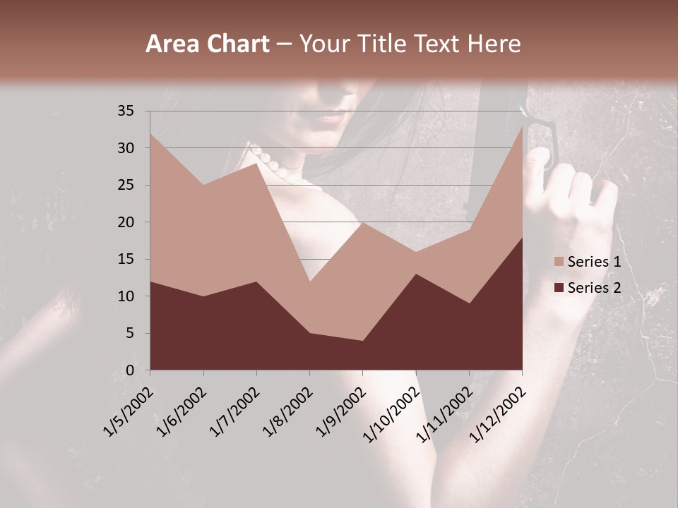 Weapons Portrait Pistol PowerPoint Template