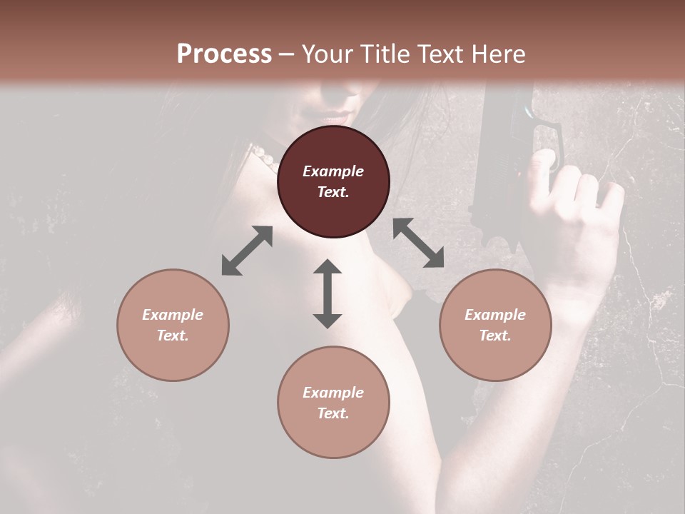 Weapons Portrait Pistol PowerPoint Template