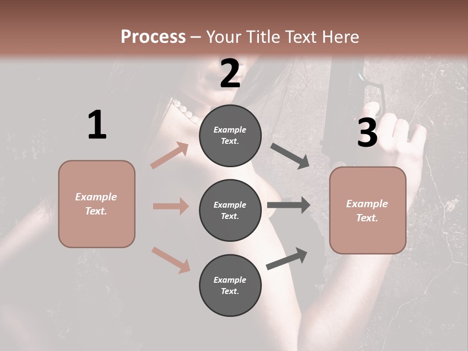 Weapons Portrait Pistol PowerPoint Template