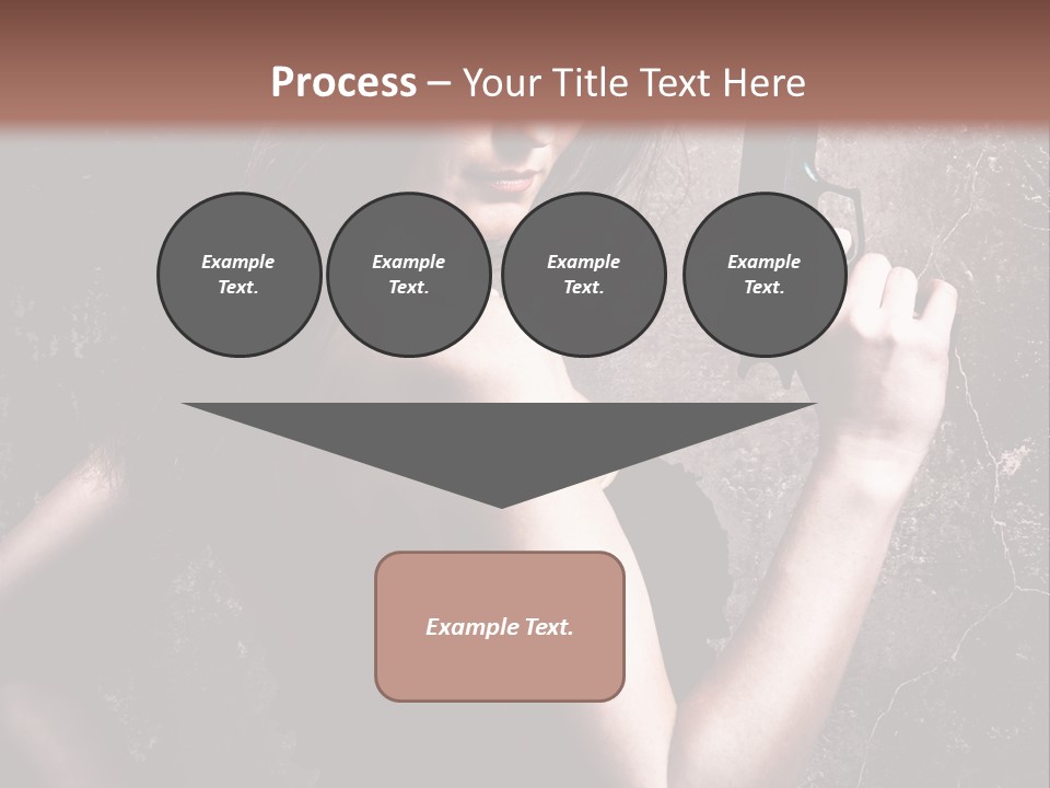 Weapons Portrait Pistol PowerPoint Template