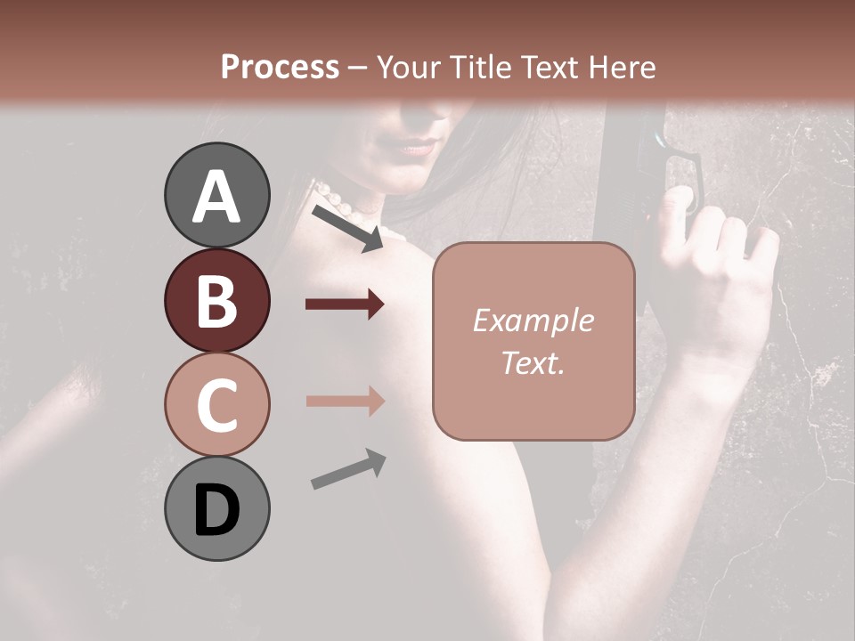 Weapons Portrait Pistol PowerPoint Template