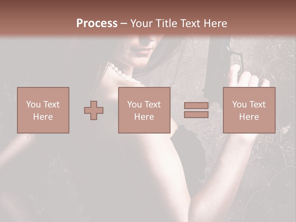 Weapons Portrait Pistol PowerPoint Template