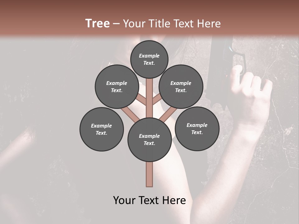 Weapons Portrait Pistol PowerPoint Template