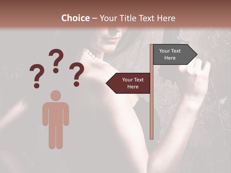 Weapons Portrait Pistol PowerPoint Template