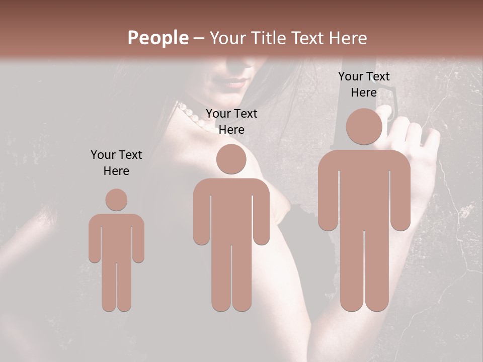 Weapons Portrait Pistol PowerPoint Template