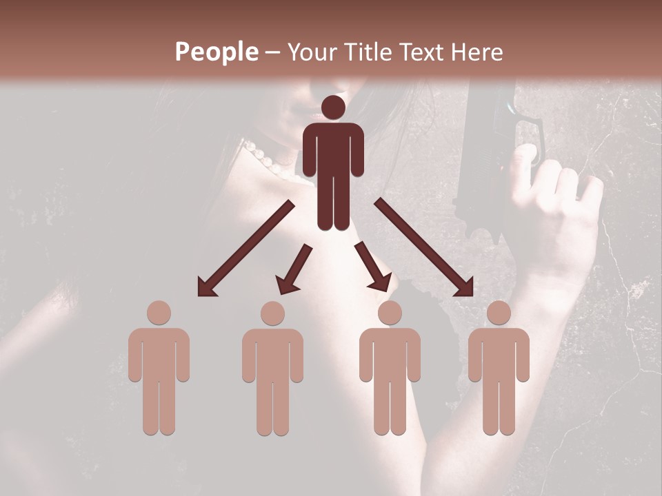 Weapons Portrait Pistol PowerPoint Template