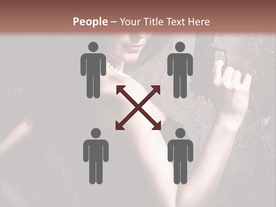 Weapons Portrait Pistol PowerPoint Template