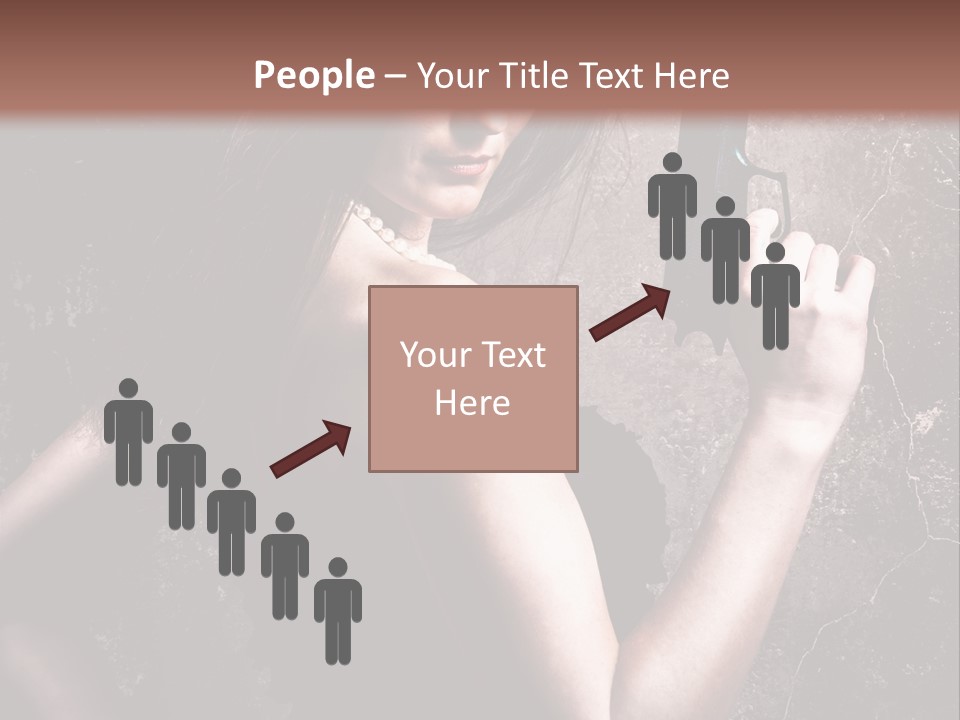 Weapons Portrait Pistol PowerPoint Template