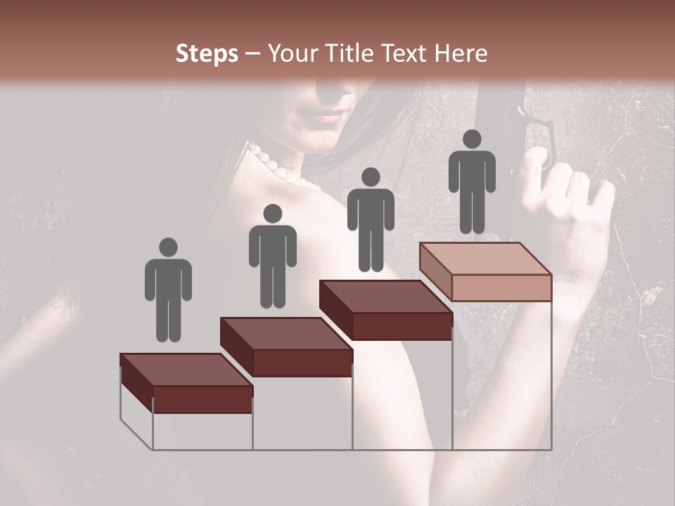 Weapons Portrait Pistol PowerPoint Template