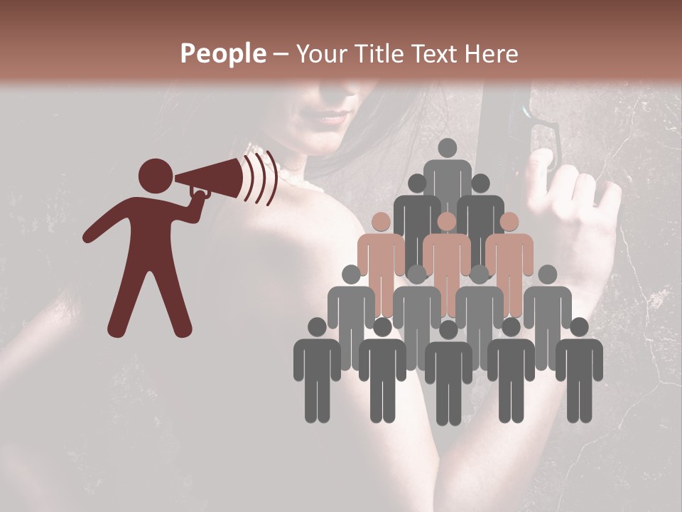 Weapons Portrait Pistol PowerPoint Template