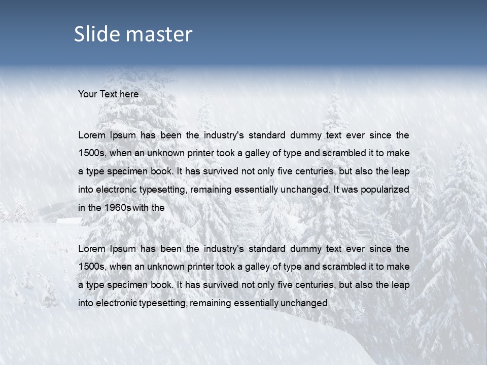 Illumination Nature Xmas PowerPoint Template