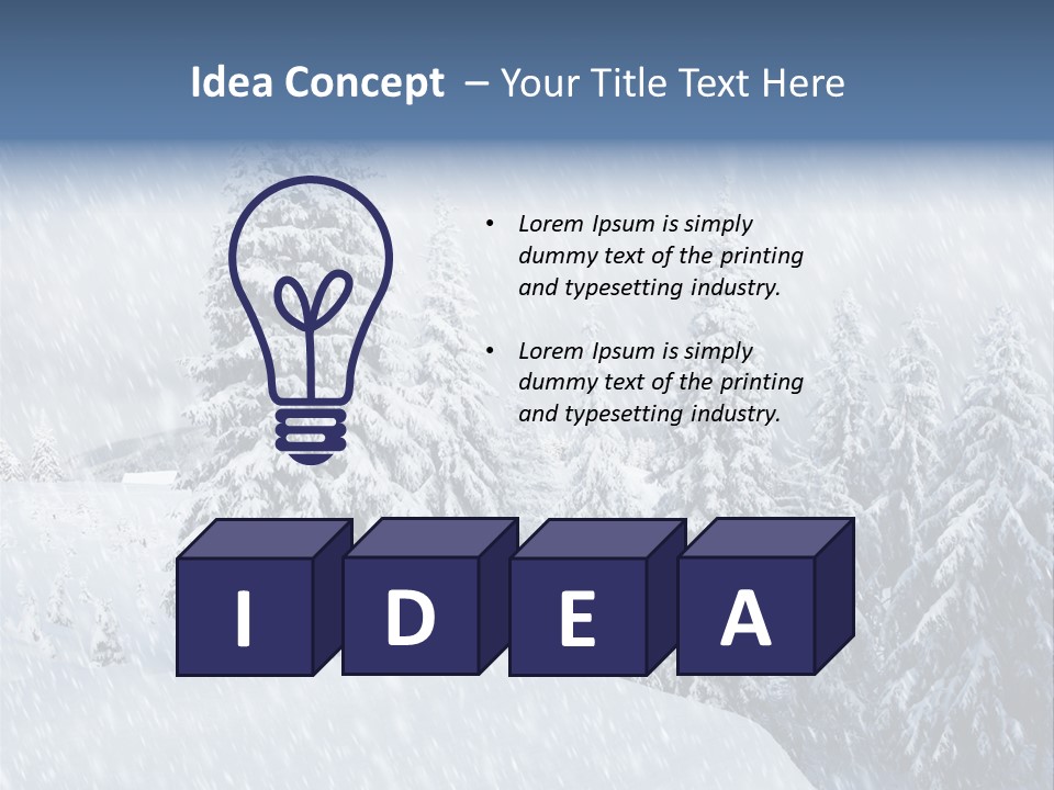 Illumination Nature Xmas PowerPoint Template