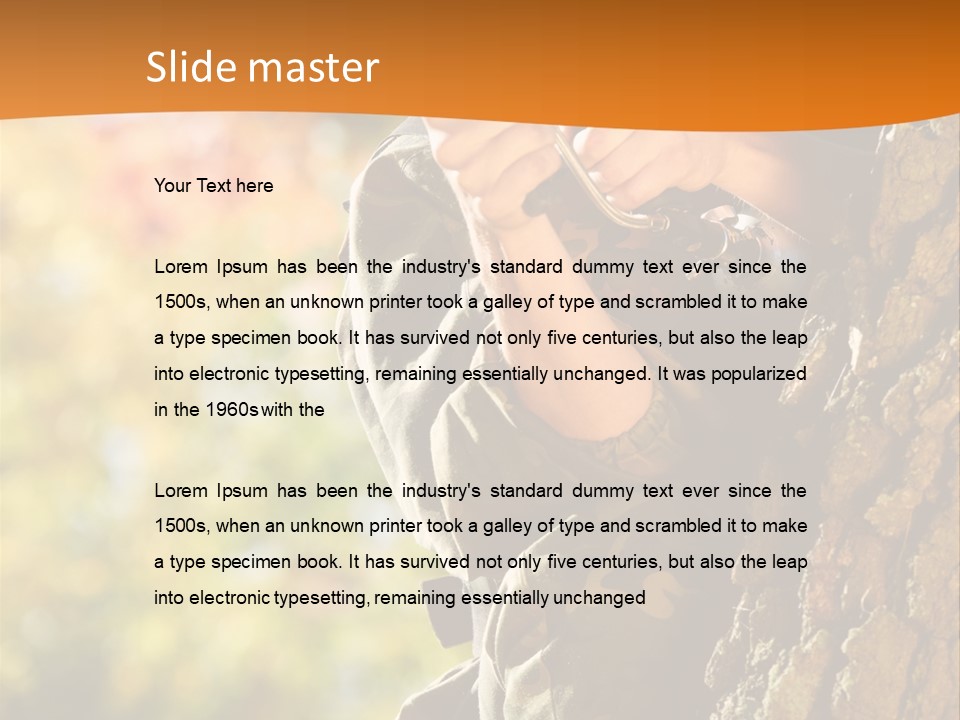 Fire Forest Ball PowerPoint Template