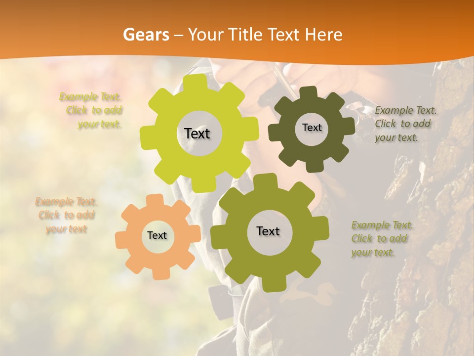 Fire Forest Ball PowerPoint Template