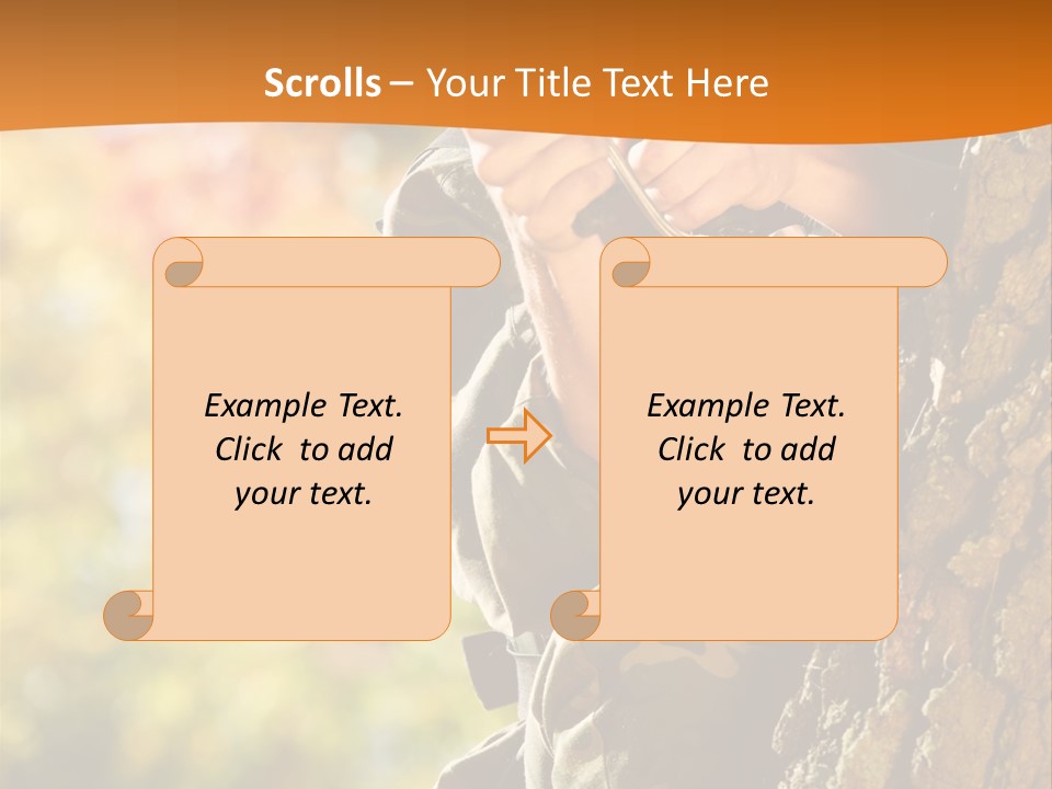 Fire Forest Ball PowerPoint Template