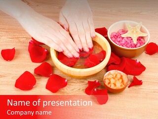 Nail Healing Red PowerPoint Template