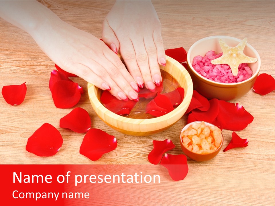 Nail Healing Red PowerPoint Template