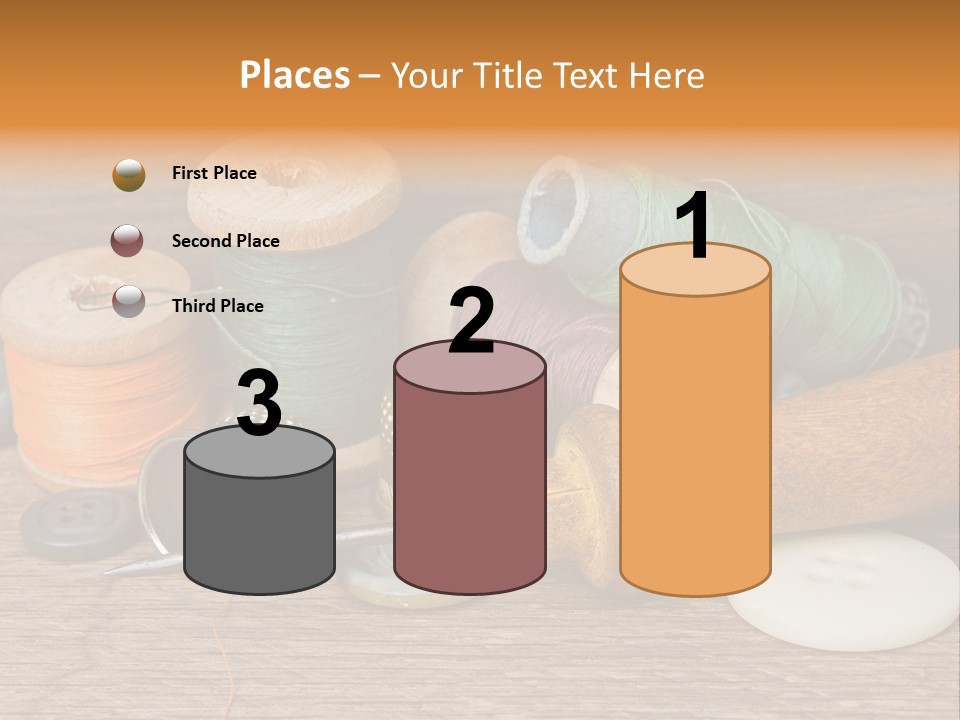 Thimble Sewing Thread PowerPoint Template