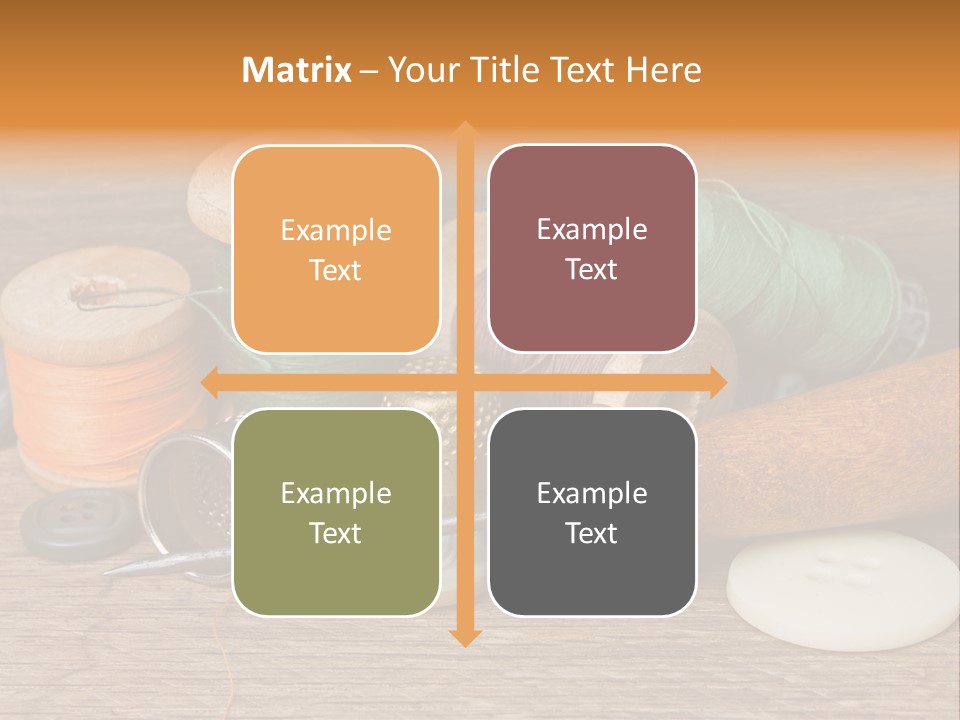 Thimble Sewing Thread PowerPoint Template