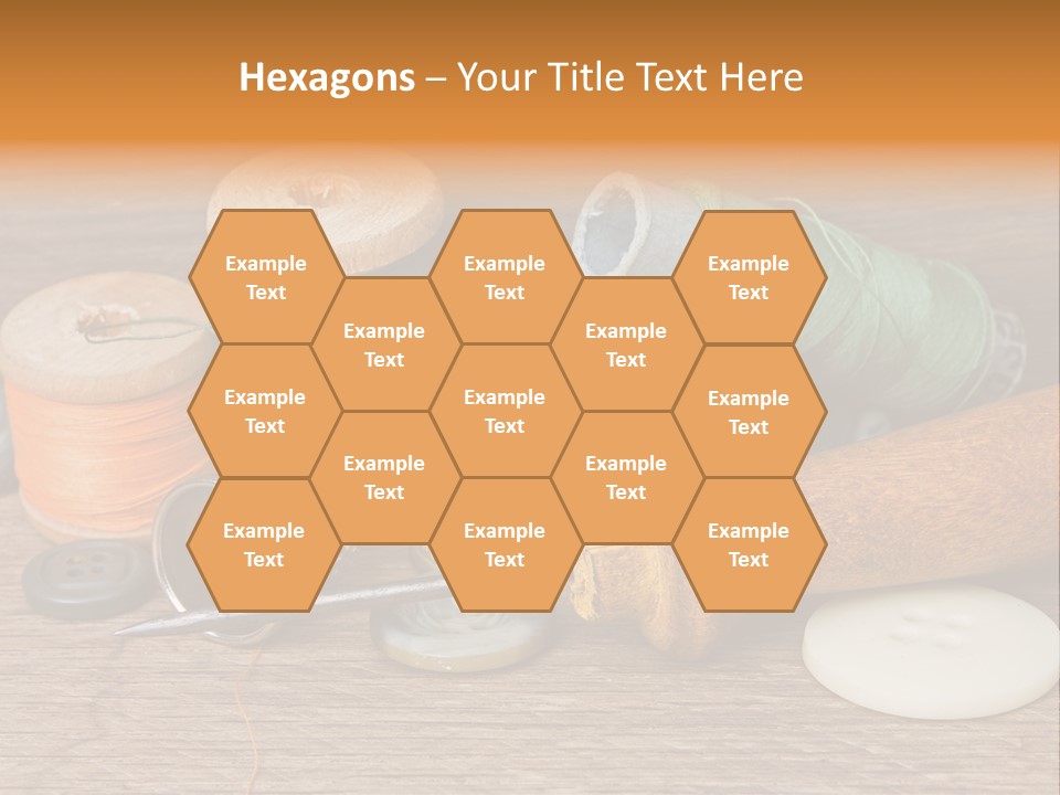 Thimble Sewing Thread PowerPoint Template