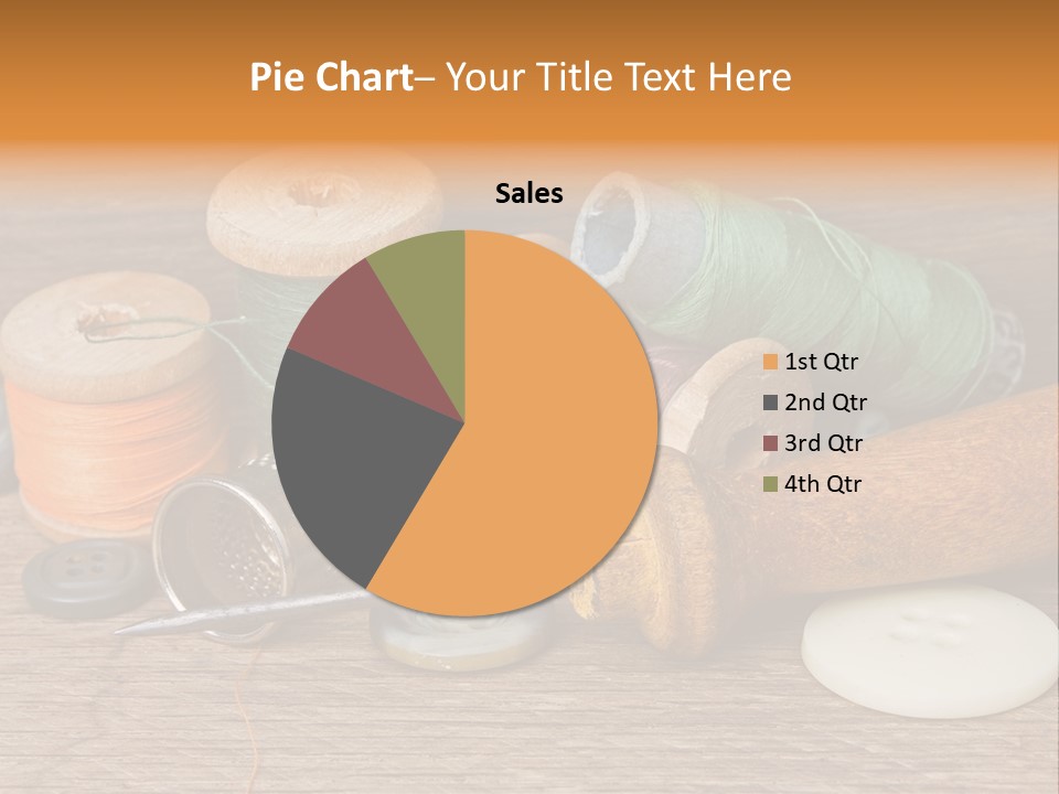 Thimble Sewing Thread PowerPoint Template