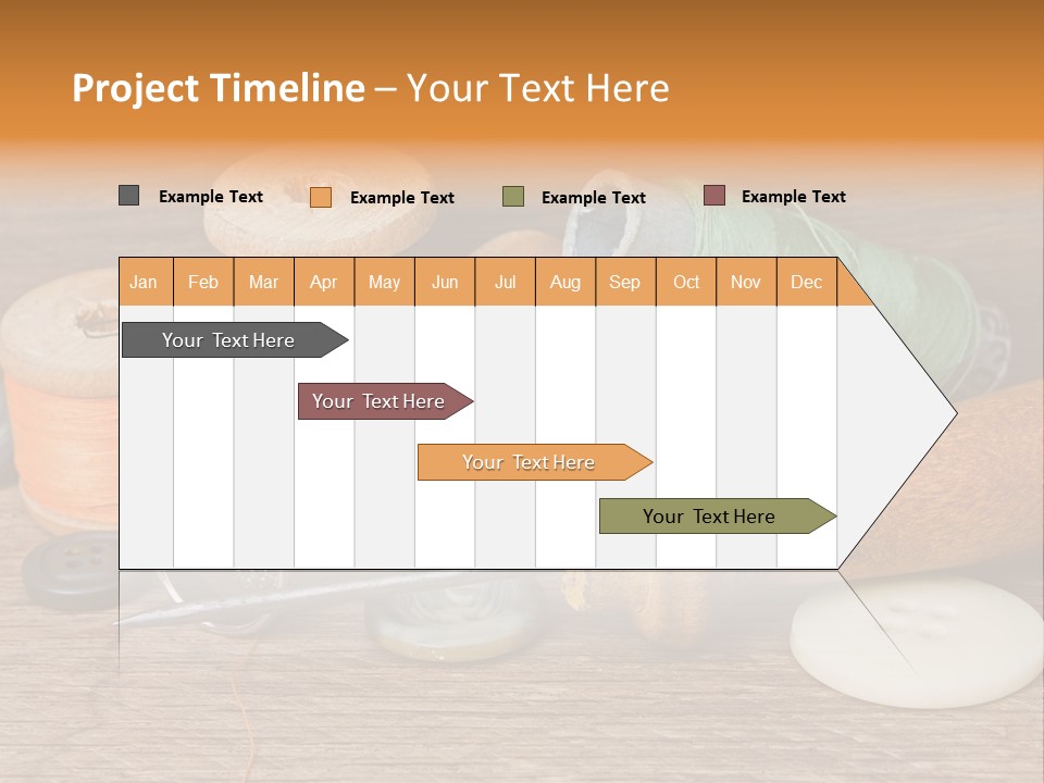 Thimble Sewing Thread PowerPoint Template