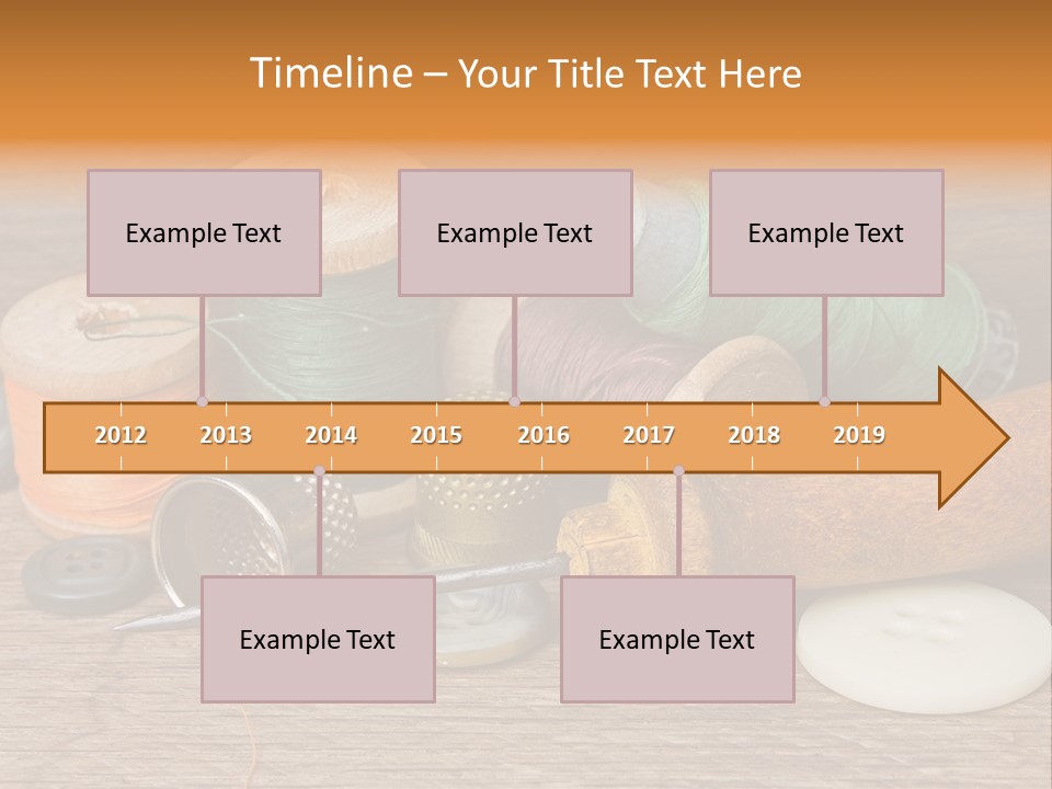 Thimble Sewing Thread PowerPoint Template