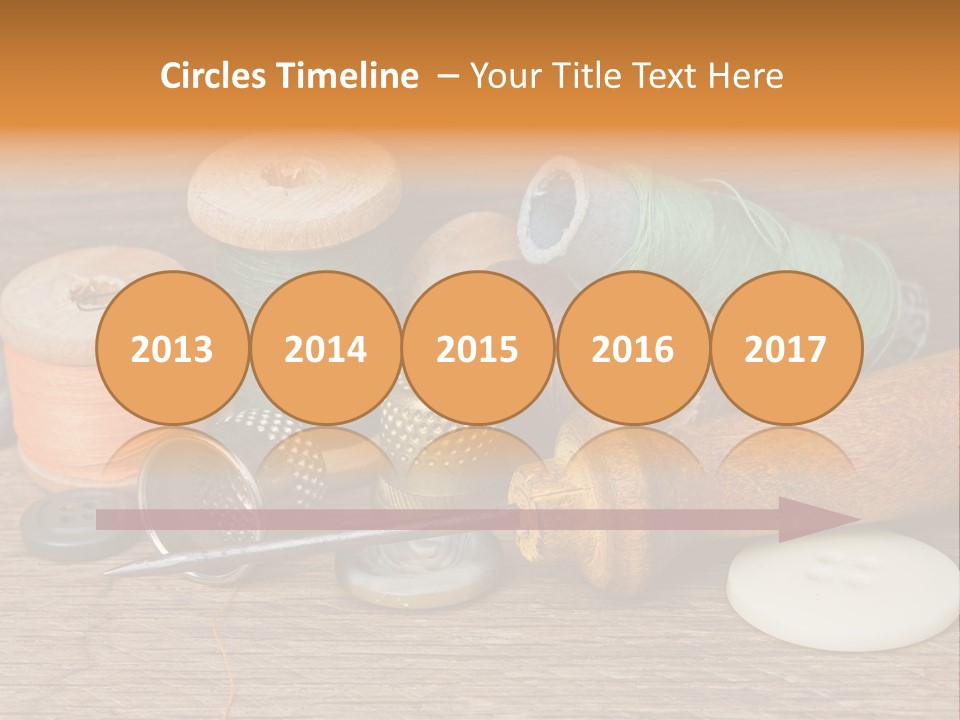 Thimble Sewing Thread PowerPoint Template