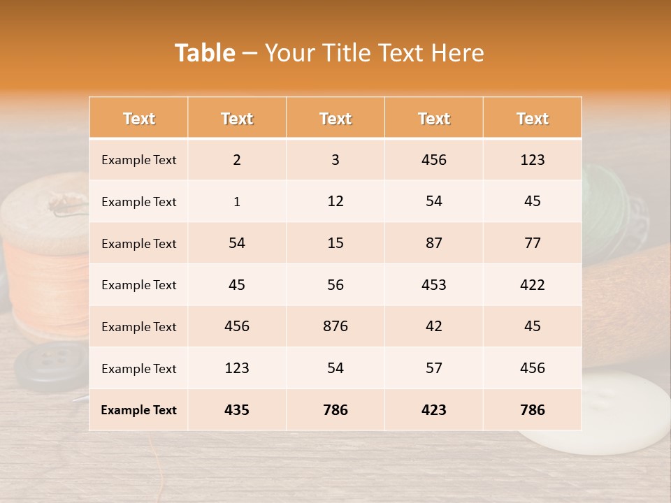 Thimble Sewing Thread PowerPoint Template