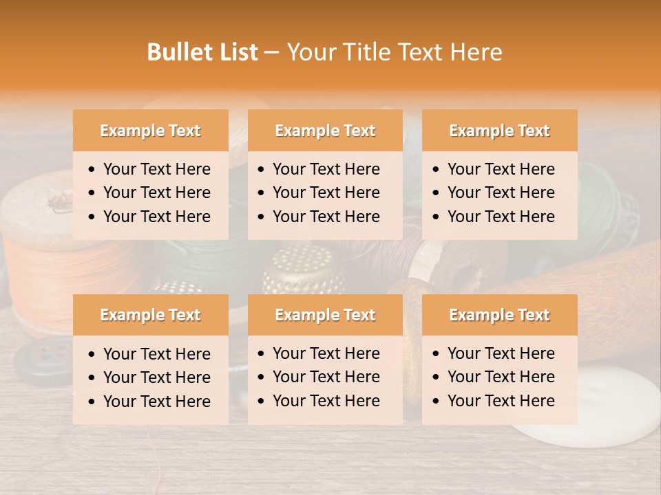 Thimble Sewing Thread PowerPoint Template