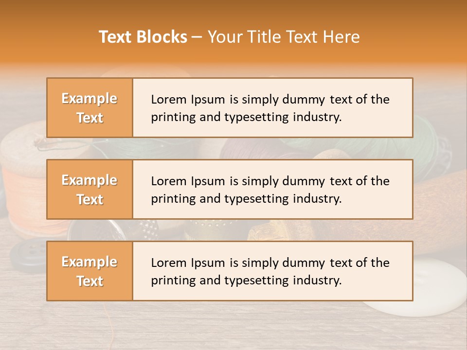 Thimble Sewing Thread PowerPoint Template