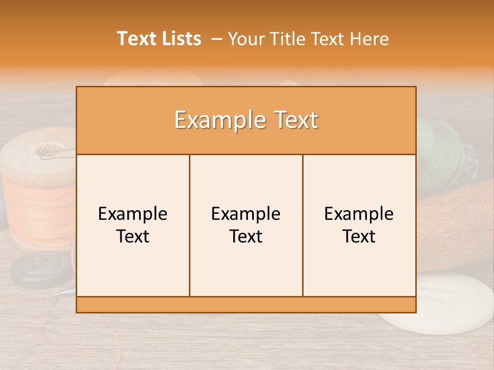 Thimble Sewing Thread PowerPoint Template