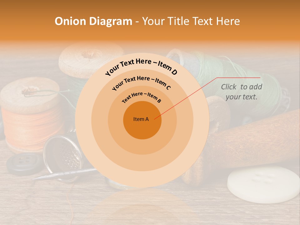 Thimble Sewing Thread PowerPoint Template