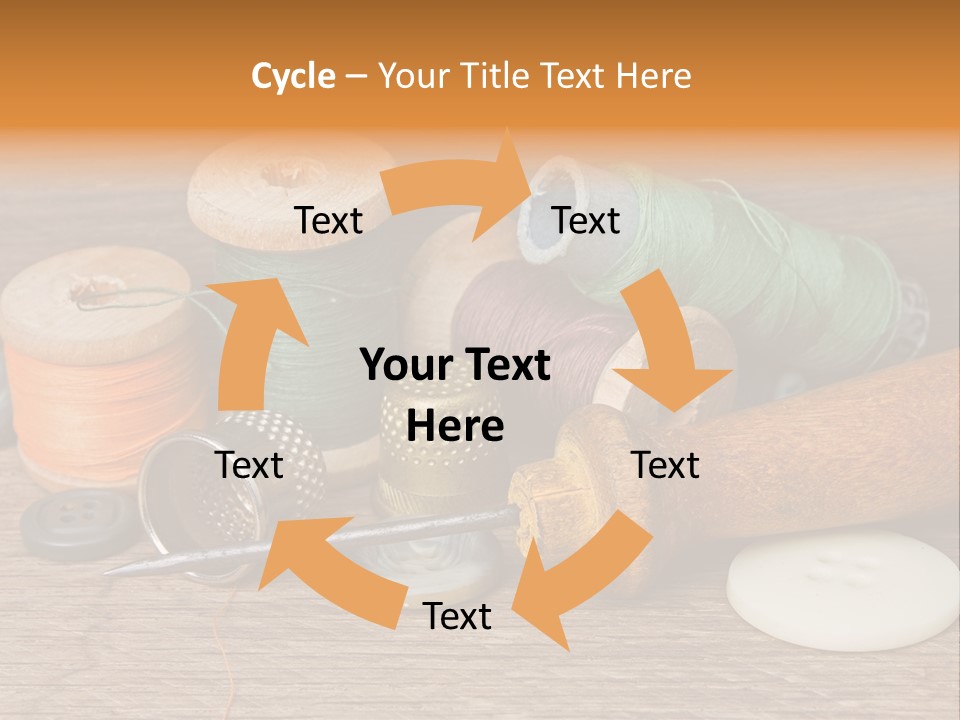 Thimble Sewing Thread PowerPoint Template