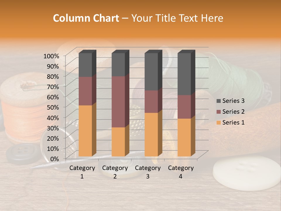 Thimble Sewing Thread PowerPoint Template