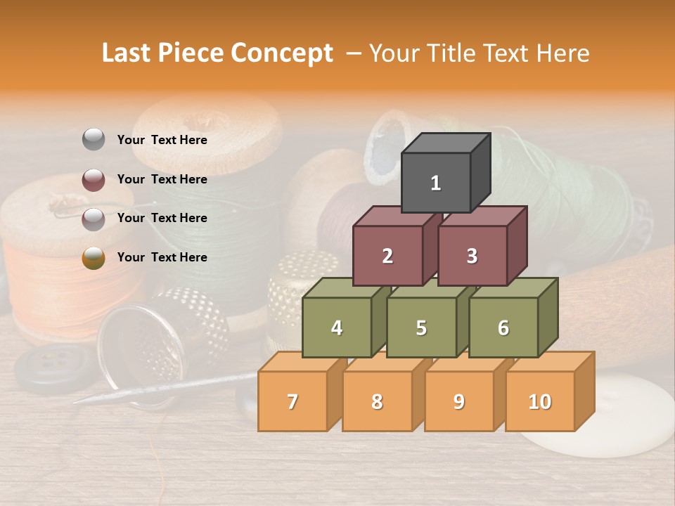 Thimble Sewing Thread PowerPoint Template