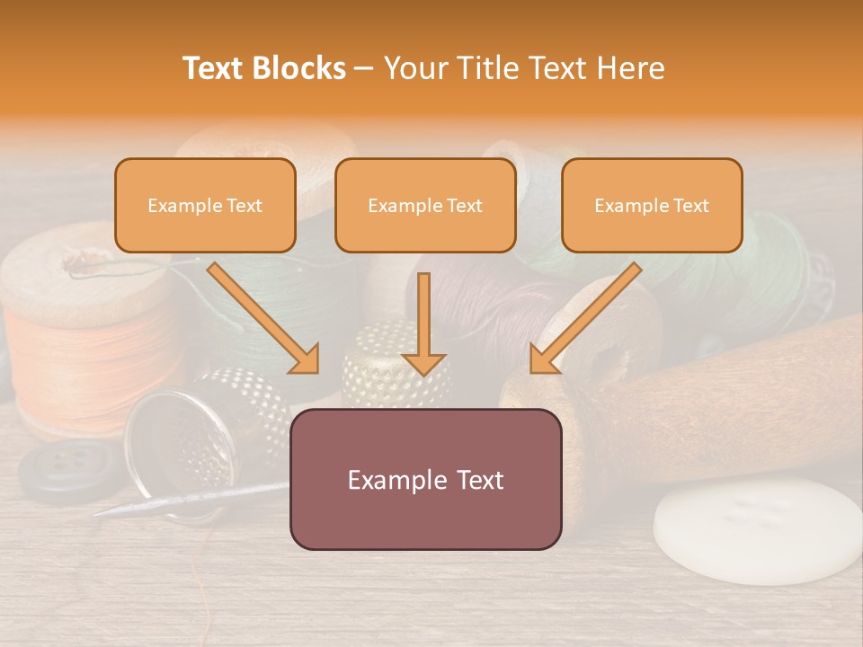 Thimble Sewing Thread PowerPoint Template