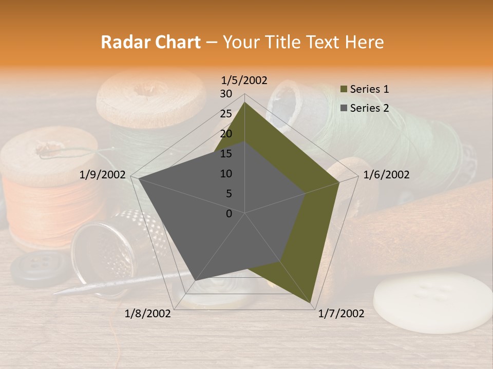 Thimble Sewing Thread PowerPoint Template