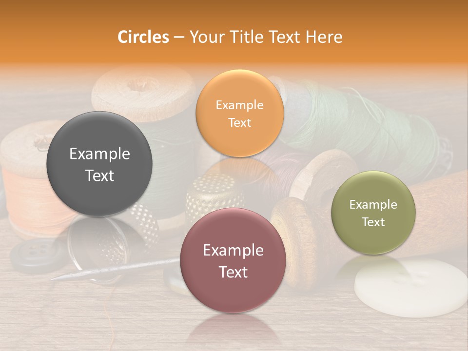 Thimble Sewing Thread PowerPoint Template