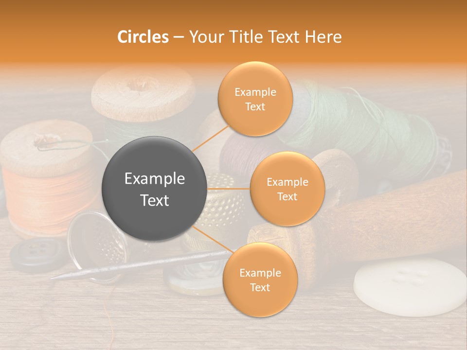 Thimble Sewing Thread PowerPoint Template