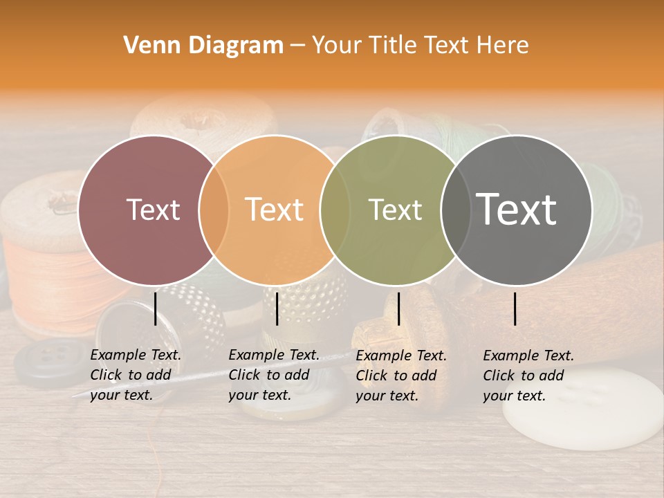 Thimble Sewing Thread PowerPoint Template
