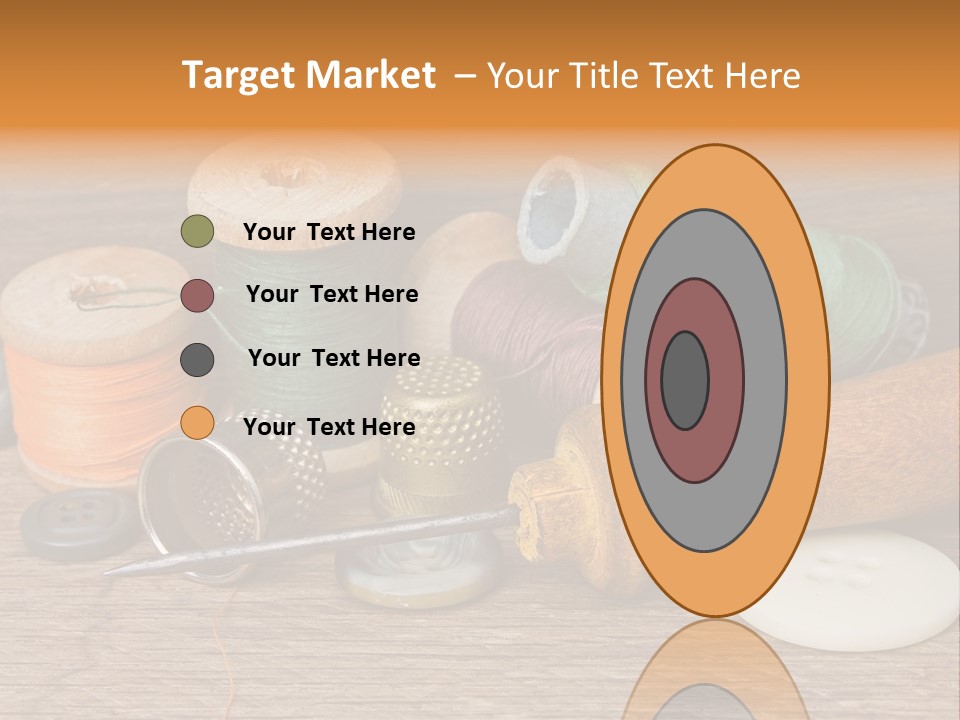 Thimble Sewing Thread PowerPoint Template