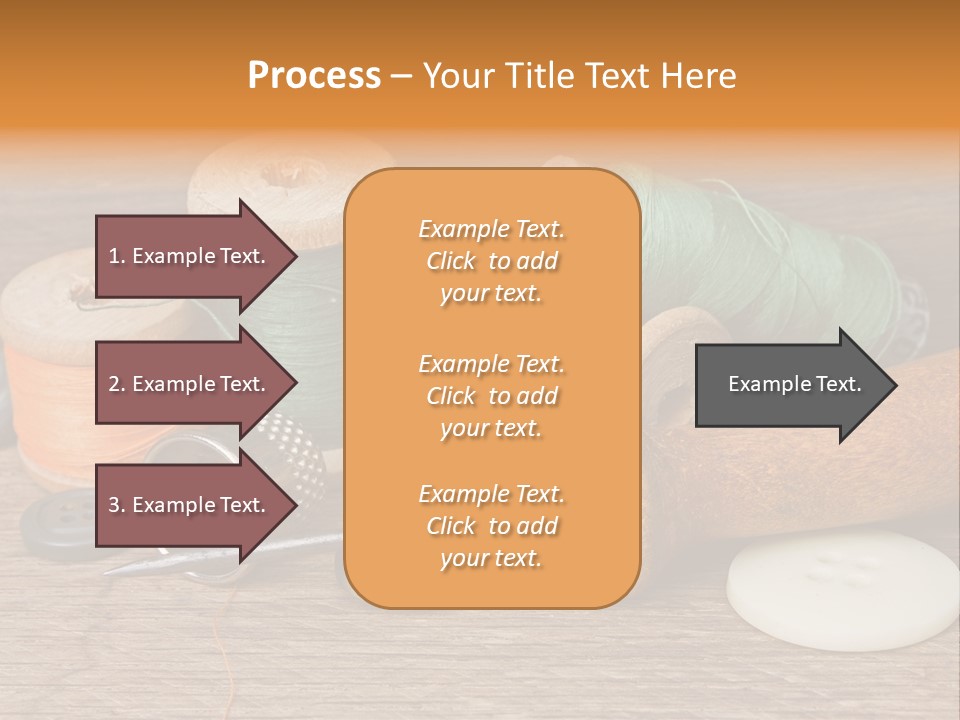 Thimble Sewing Thread PowerPoint Template