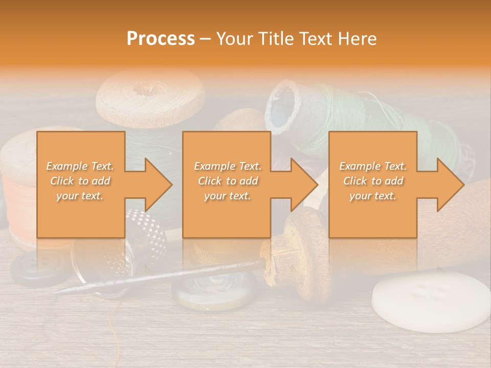 Thimble Sewing Thread PowerPoint Template