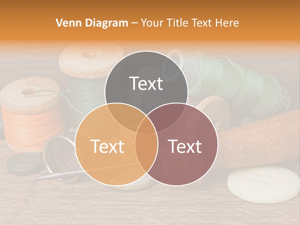 Thimble Sewing Thread PowerPoint Template