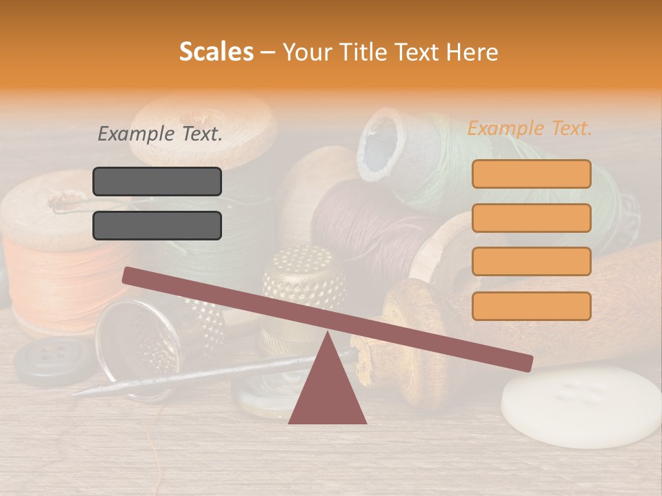 Thimble Sewing Thread PowerPoint Template